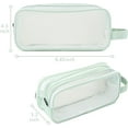 thumbnail image 3 of School Pencil Case, School Supply, Transparent Pencil Case 2 Compartments, Colored Pencil Case Aesthetic Stationery, School Pencil Case Aesthetic School Supply for Boy Girl, 3 of 5