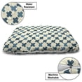 thumbnail image 3 of Geometric Pet Bed, Continuous Art Pattern of Brushed Diagonal X Shapes Repetitive Design, Resistant Pad for Dogs and Cats Cushion with Removable Cover, 24" x 39", Cream and Dark Teal, by Ambesonne, 3 of 4