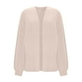 thumbnail image 4 of Idoravan cardigan sweaters for women 50% off Clear Ladies' Casual Solid Color Loose Long Sleeved Top Cardigan Sweater Coat Beige S, 4 of 6