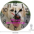 thumbnail image 2 of Custom Wall Clock,Personalized Wood Clock add Your Photo/Text,Customizable Silent Round Decoration for Kitchen Bathroom 10inch, 2 of 10