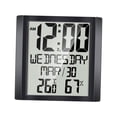 thumbnail image 2 of Reloj despertador digital Gloria de pared 8,6 pulgadas con alarma y temperatura interior, 2 of 9