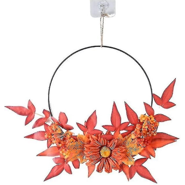 Corona de Calabaza Colgante JanHm Decoración de Puerta Principal de Otoño Vintage para Navidad