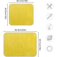 thumbnail image 3 of FREEAMG Gold Glitter Texture 6 Dish Drying Mat for Kitchen Counter,Super Quick Absorbent Composite Sponge Dish Drying Pad,Heat Resistant Non-Slip Rack Tableware Mat, 16x18 Inch, 3 of 7