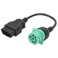 thumbnail image 1 of Adaptador de Cable de diagnóstico de camión OBD2, conector macho de 9 pines a hembra de 16 pines, reemplazo para motor diésel Cummins, 1 of 14