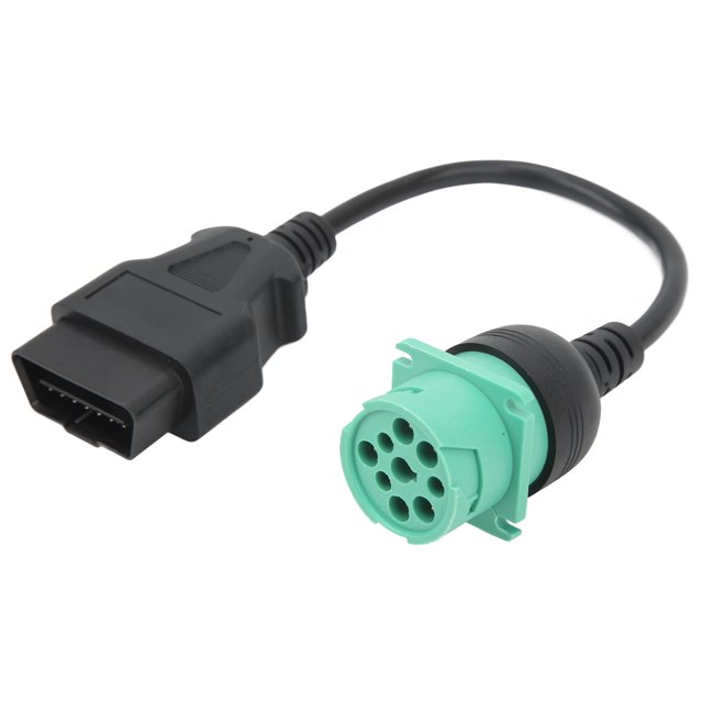 Adaptador de Cable de diagnóstico de camión OBD2, conector macho de 9 pines a hembra de 16 pines, reemplazo para motor diésel Cummins