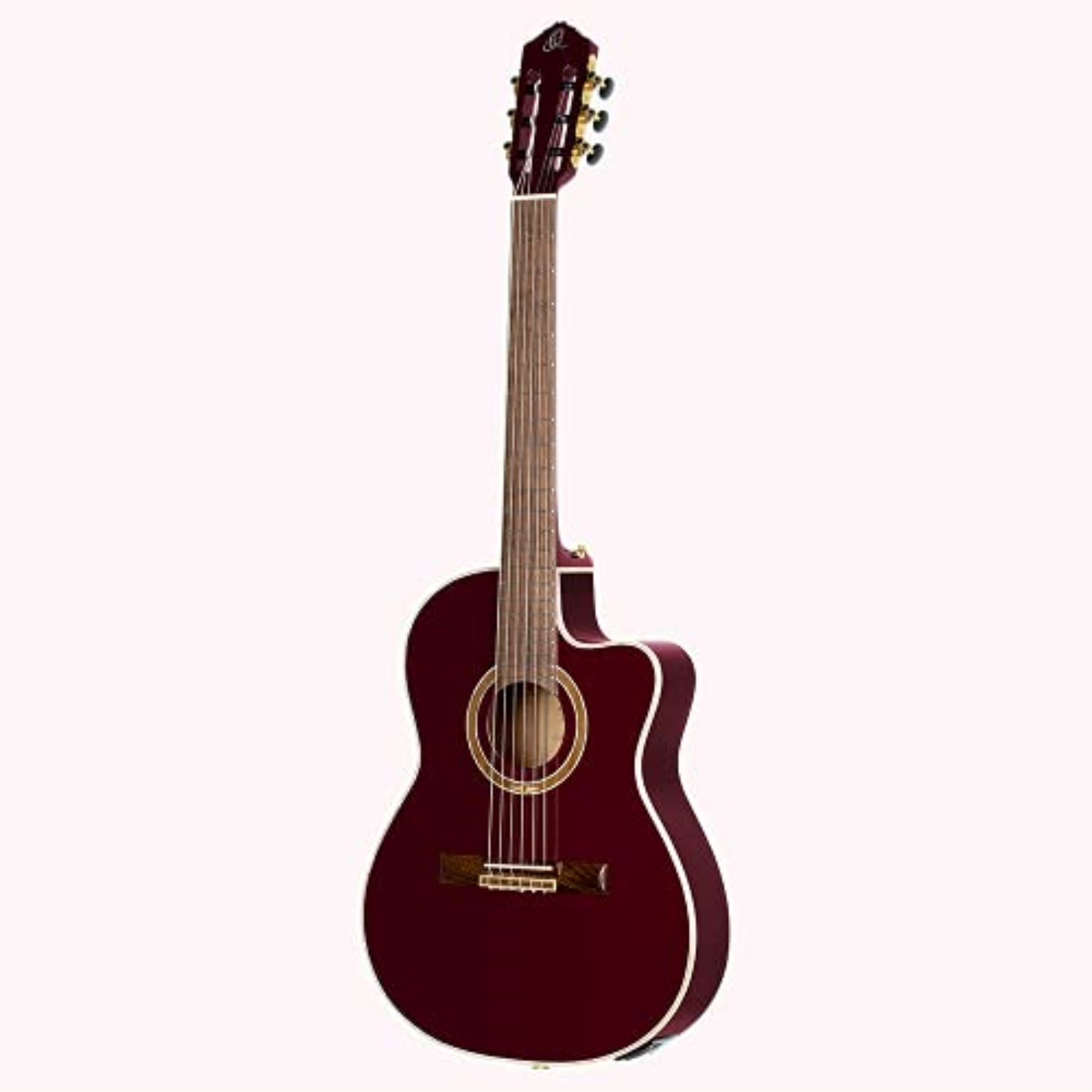 Performer Series Solid Top Thinline Crossover Acoustic-Electric Nylon Classical Guitar with Bag