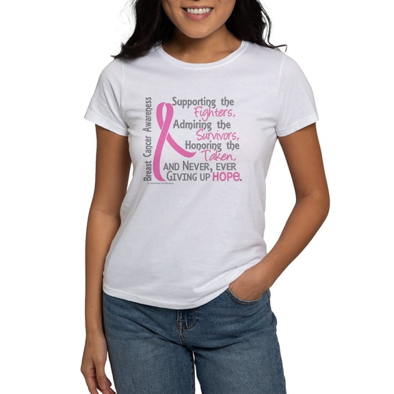 CafePress -  ©Supporting Admiring Honoring BC T Shirt - Women's Classic T-Shirt