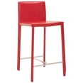 thumbnail image 3 of SAFAVIEH Jason 24" Counter Stool Set of 2 Red, 3 of 7