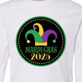 thumbnail image 4 of Inktastic Mardi Gras 2025 Jester Hat Long Sleeve Youth T-Shirt, 4 of 5