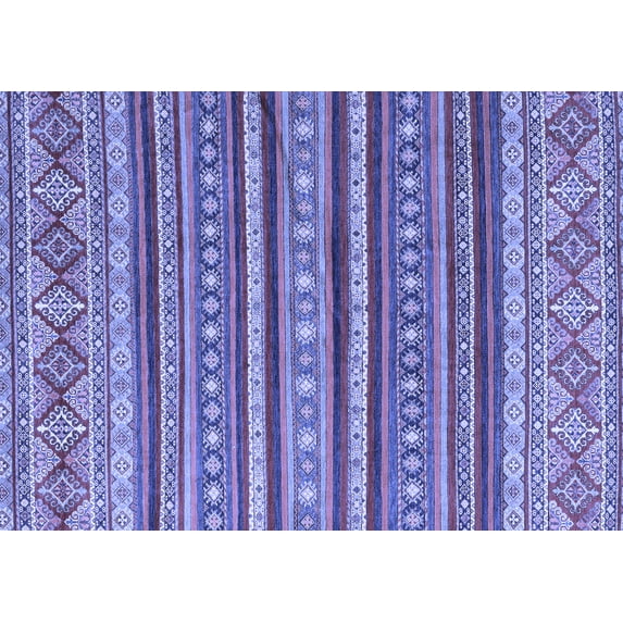 Ahgly Company Indoor Rectangle Oriental Blue Modern Area Rugs, 2' x 4'
