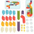 thumbnail image 1 of Juguetes de baño de construcción de toboganes,Juguetes de baño para niños Juguetes de tobogán de pista de baño Juguetes de tobogán de pista de ducha Rendimiento probado, 1 of 8