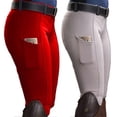 thumbnail image 2 of Fianao Women's Solid Color Equestrian Pants with Pockets & Hip Lift for Horse Riding, 2 of 4