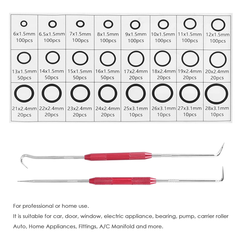 Kit De 770 Juntas Tóricas TWCC – Surtido Métrico NBR Para Lavadoras, Grifos Y Reparaciones (18 Tamaños)