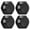 Black, variant on YAHHU 4Pcs 17mm Hex Wheel Nut Aluminum Alloy Dustproof Mount Caps for 1/8 RC Car Upgrade Accessories Green - Premium Replacement Parts 0.67 inches / 17 mm