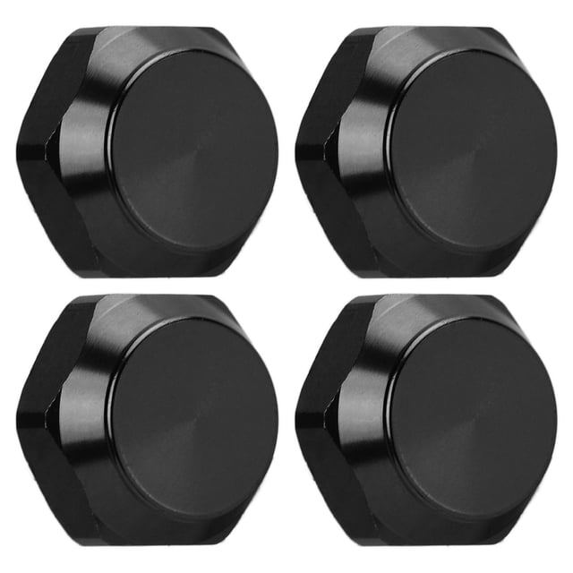 Écrou de Roue 17mm Hexagonal, Alliage d'Aluminium de Remplacement Écrou de Roue 17mm pour Voiture 1/8 RC Noir