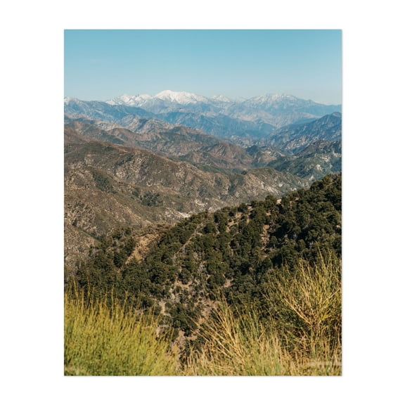 Mount Wilson Views 01 - Los Angeles California Photography Mountain Landscape Nature Scenic Wilderness Winter Botanical Unframed Wall Art Print 8 x 10 inches