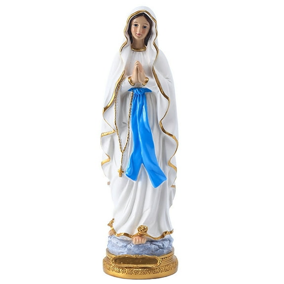 12 Inch Virgin Mary Statue, Catholic Blessed Virgin Mother Mary Statues, Catholic Gift Resin Virgin Mary Figurines, Suitable for Religious and Home Decor