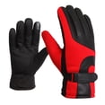 thumbnail image 1 of Gants à Écran Tactile Hiver Chauds Coupe-Vent pour Téléphone Intelligent, Gants Thermiques pour Randonnée, Conduite, Cyclisme, Course (Rouge), 1 of 4