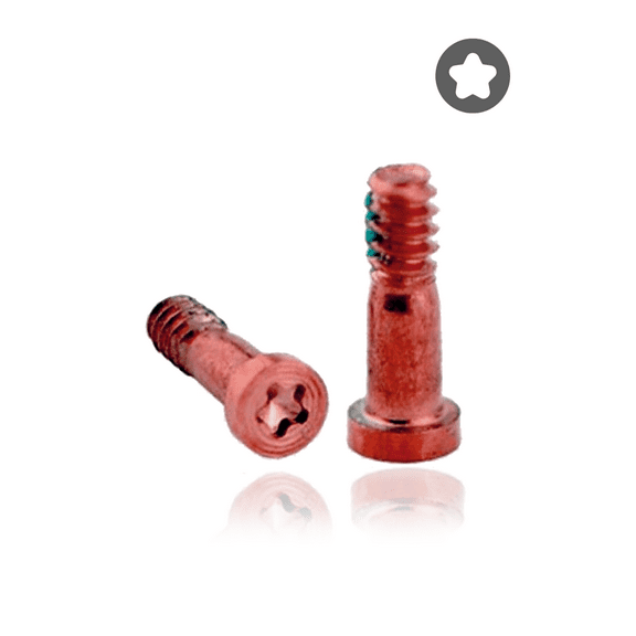 Replacement Bottom Screws Compatible For iPhone 7 / 7 Plus (Red / Rose Gold) (100 Pack)