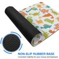 thumbnail image 6 of Long Mouse Pads for Desk,White Cartoon Colorful Dinosaurs Pattern Desk Mats on Top Of Desks, Desk Mouse Pad Extra Large with 3mm Non-Slip Base and Stitched Edge for Gaming,Office,Work,Home 47.3"x23.6", 6 of 6