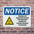 thumbnail image 4 of (2 Pack) Possible RF Radiation Hazard OSHA Notice Sign 24 Inch X 18 Inch Plastic Sign, Weather Resistant, UV Protected for Workplace, Business, and Construction Site, Made in the USA, 4 of 8