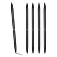 thumbnail image 1 of Uxcell Slim Metal Ballpoint Pen, 5Pcs Black Ink 1mm Medium Point Pen Metallic Retractable Lightweight Smooth Writing Pens for Business Office Wedding Guest Book, Black, 1 of 7