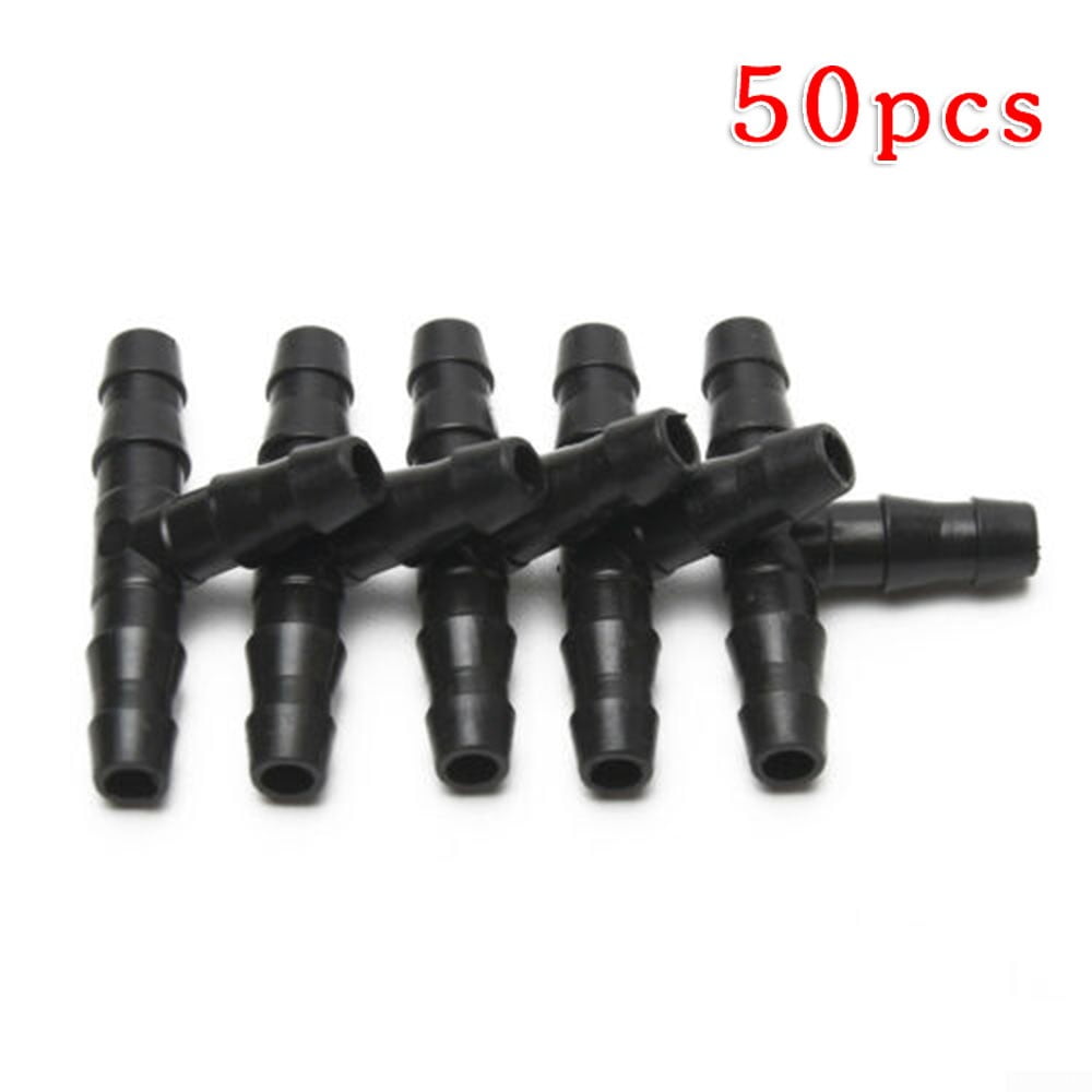 Details about   50pcs Plastic Large Pipe Fitting Garden Watering Irrigation Connector Tools Prop 