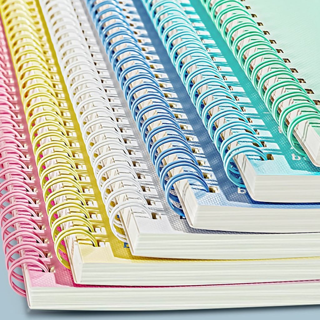 6Pcs Colorful Spirals Notebooks Spirals Binding Smooth Writing Thicken Paper