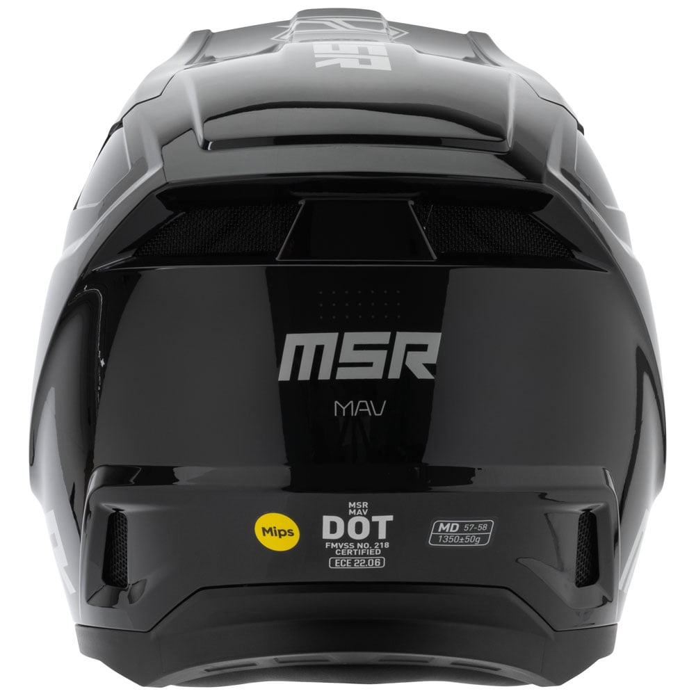 MSR™ Mav Sensor Dirt Bike Motocross Helmet w/ MIPS Medium Black/Grey