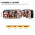 thumbnail image 5 of ZUXONGSY Horse American Flag Print School Backpack School Bag Bookbag Set Lunch Bag Pencil Case Bottle Holder 4pcs Set Modern Kids Bookbag with Shoulder Strap for Preschool, Kindergarten, Elementary, 5 of 6
