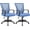 Blue, variant on AOEIUY Office Chair Ergonomic Computer Desk Mesh Chair Mid Back Swivel Lumbar Support with Armrest (1, Violet)
