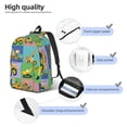 thumbnail image 5 of Daiia Construction Machinery Vintage Canvas Backpack for Men and Women ,Hiking Backpack,Travel Laptop Bag for School,Large Capacity Backpack, 5 of 8