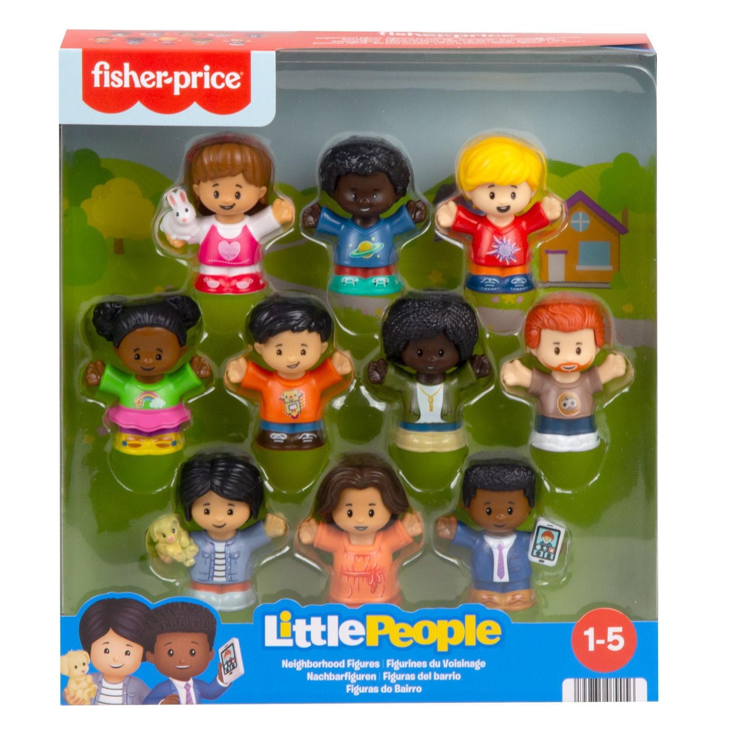 Fisher Price Little People Neighborhood Figure 10pk - Main Image