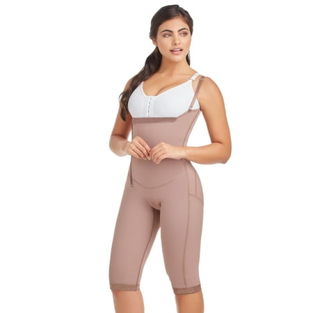 

Delie by Fajas D Prada Open Bust Tummy Control Butt Lifter Body with Zipper 009021