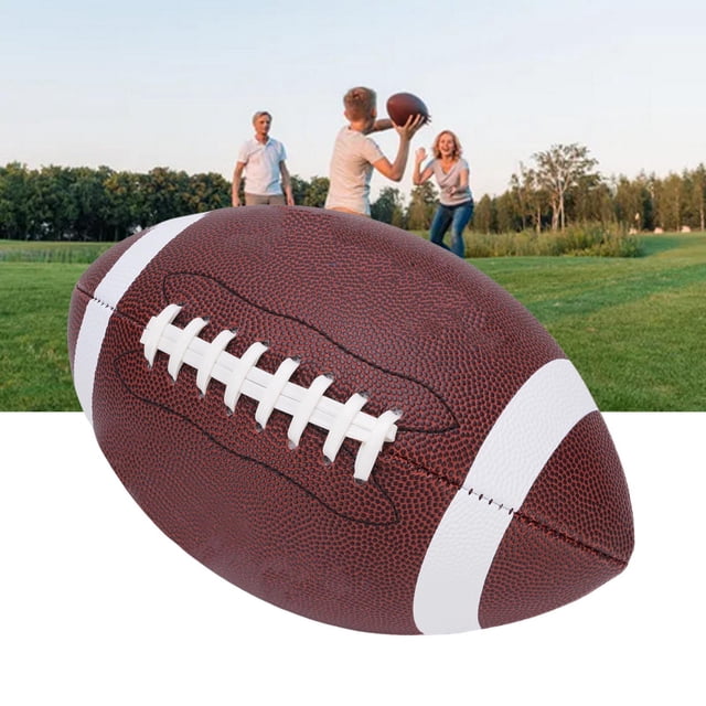 Junior Size Football, Raised Patterned Shoelaces Sticky Grasping Points Professional Firm Grip Junior Football Size 6 for Standard Training for College Team