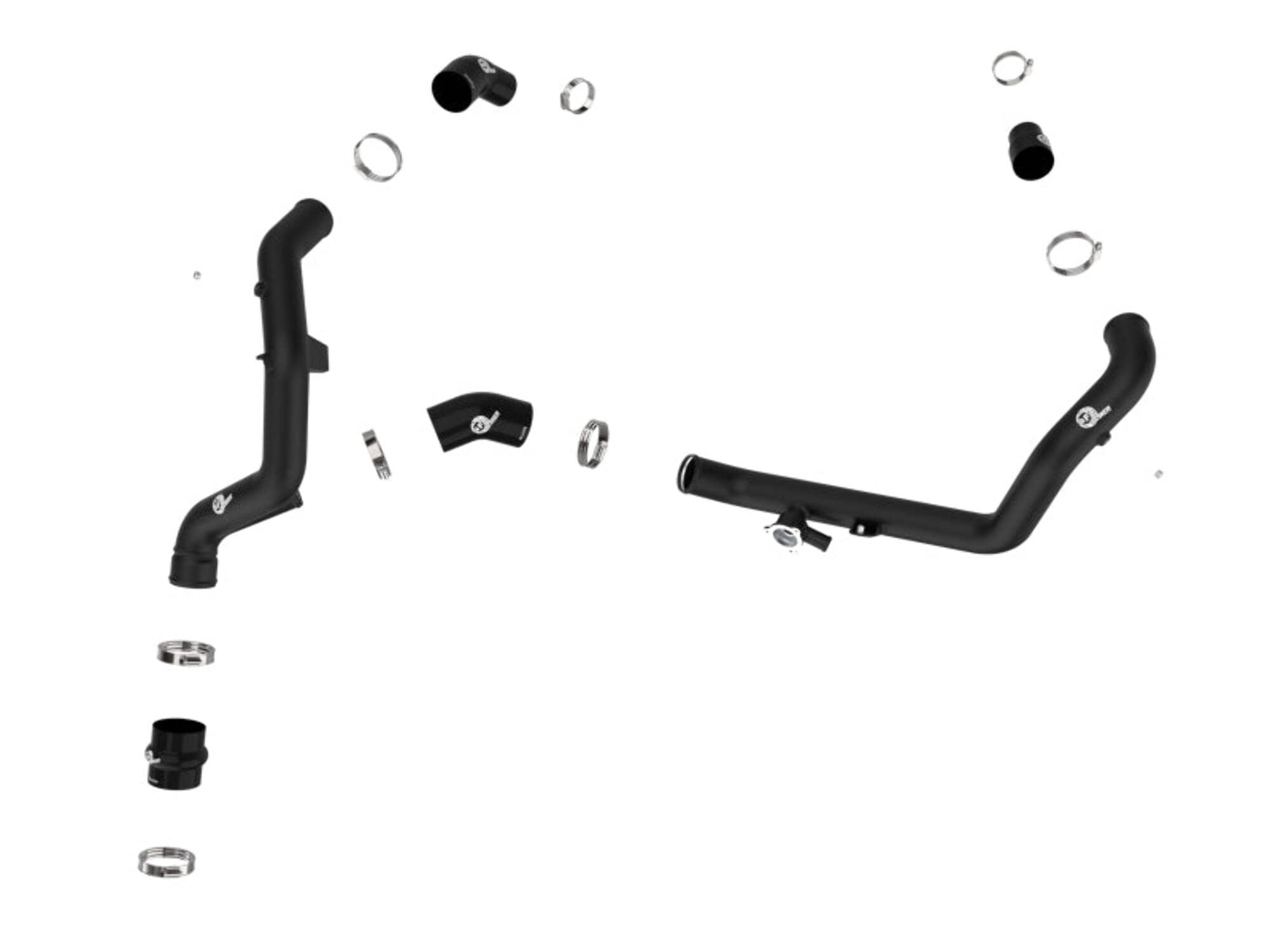 aFe Bladerunner 2-1/4 inch Aluminum Hot Charge Pipe for Ford Explorer and Lincoln Aviator (Part #46-20658-B)