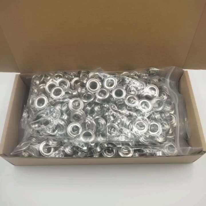 Heavy Duty Grommet Tool Kit 10mm Size Handheld Eyelet Tool Plier Rivet Press Silver Grommets for Tarp Leather Fabric