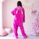 thumbnail image 3 of Pijamas Unisex de una pieza con dibujos animados, ropa de dormir de poliéster bonita, manga ajustada y cálida hasta el suelo, color rosa y azul, para invierno, 3 of 4
