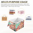thumbnail image 6 of Yayeee Collapsible Storage Bin with Lid Fabric Closet Decorative Basket with Handles, Cityscape Painting, 6 of 7