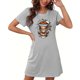 thumbnail image 2 of Camisón corto de talla grande para mujer, camisón de manga corta con estampado de pecho a la moda, camisón para mujer, 2 of 5