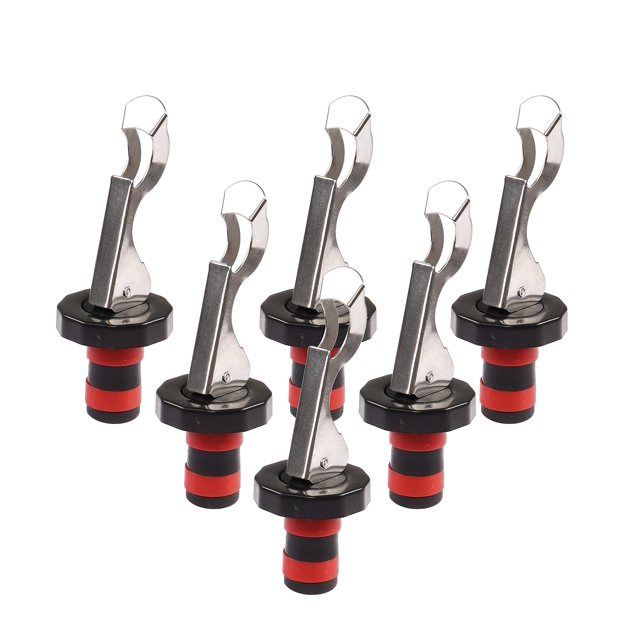 Tapones para botellas de vino, 6 unidades, tapones para botellas con brazo de palanca, tapones para champán, sellador reutilizable para botellas