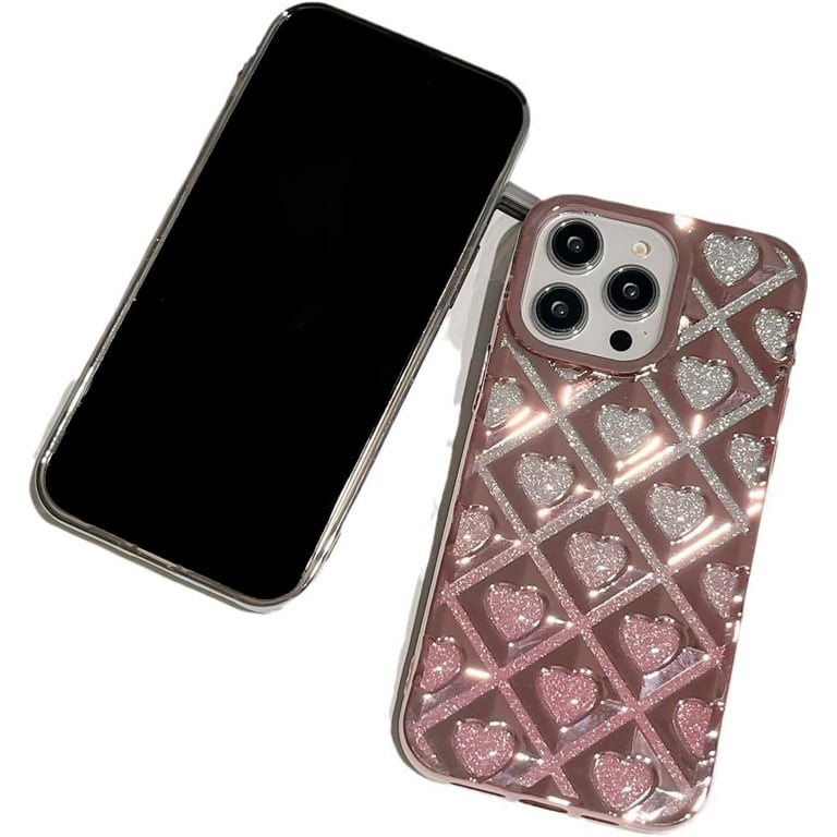 Chrome Case for Women/Girls, Sparkling Classic Plaid Hearts Creative Phone Case Compatible with iPhone 15 Plus, Glod - Walmart.com Chrome Case for Women/Girls, Sparkling Classic Plaid Hearts Creative Phone Case Compatible with iPhone 15 Plus, Glod - Walmart.com
