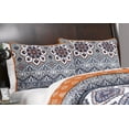 thumbnail image 3 of Global Trends Maya 3-Piece Saffron Floral Quilt Bedding Sets, Full Queen, 3 of 4