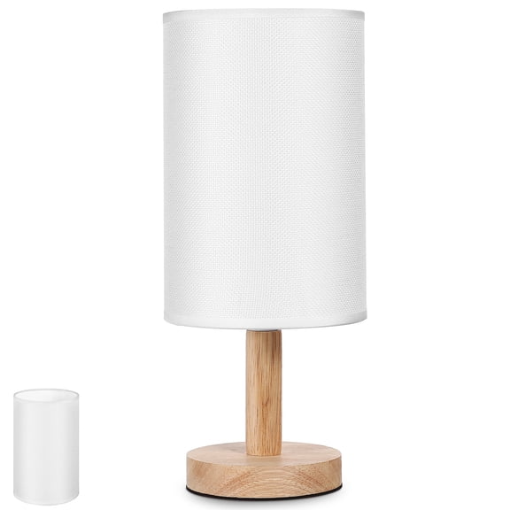 UPOUART White Fabric Cylinder Lamp Shade for Table Lamp Soft Light Home Decor