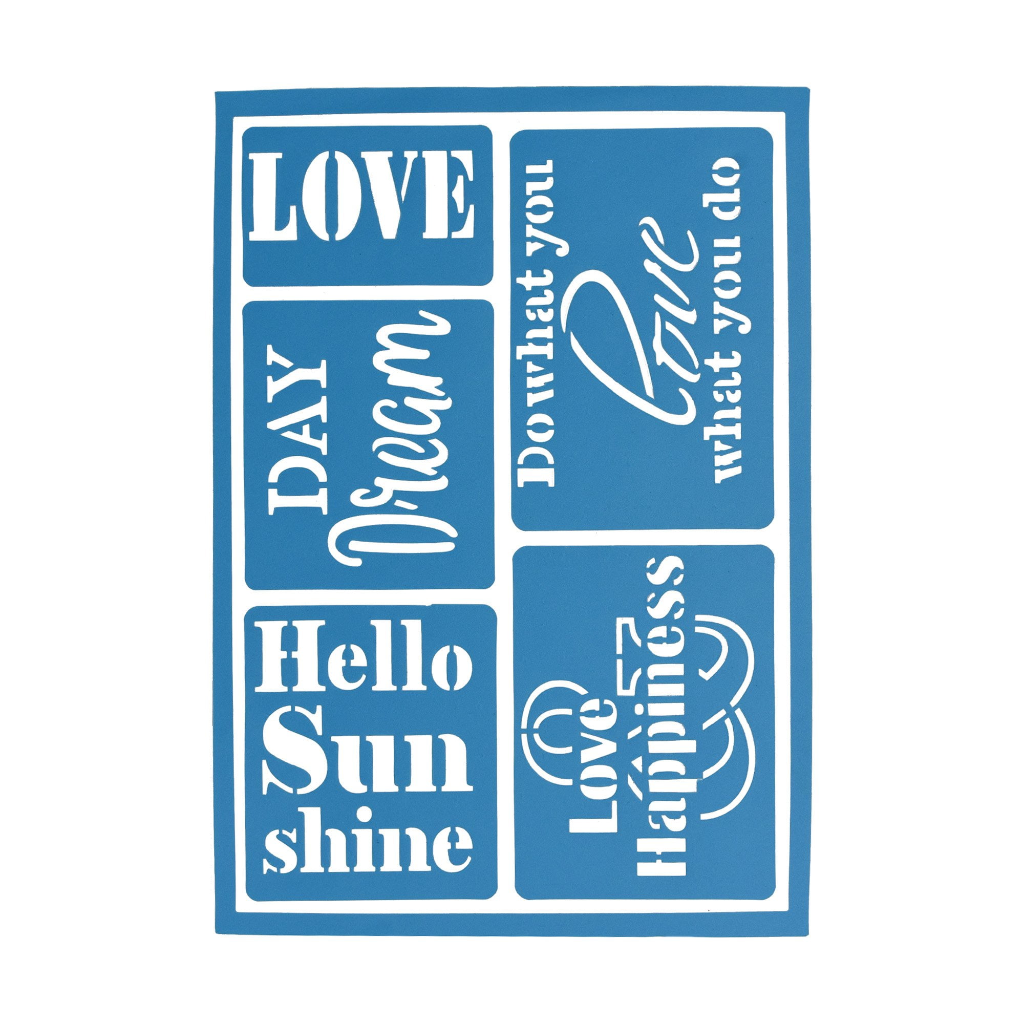 Self-Adhesive Love Stencils, 5-Piece - Walmart.com