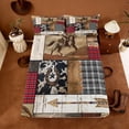 thumbnail image 5 of Erosebridal Vintage Farm Horseshoe Bed Sheets,Rustic Western Cowboy Retro Boho Exotic Style King Sheets 4pcs, 5 of 6