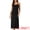 Black, variant on Women's Spaghetti Strap Full Slip Midi Under Dress L Deep Purple