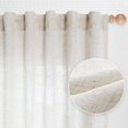 thumbnail image 1 of Cortinas MYSKY HOME de lino semitransparente, 213 cm de longitud, 2 paneles, 1 of 9