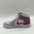 thumbnail image 5 of Ni - ke Womens Size 10.5 Ni - ke Air Jordan 1 Mid White Basketball Shoe Sneaker DR0174-500, 5 of 5
