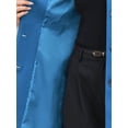 thumbnail image 5 of INSPIRE CHIC Stand Collar for Women  Mid-Long Button-Down Winter Overcoat XS Blue, 5 of 6